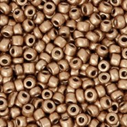 Seed beads 8/0 (3mm) Brown metallic